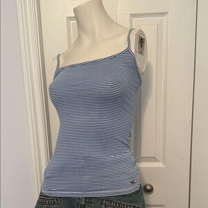 Hollister Blue Striped Camisole Top w/ adjustable straps. Create a bundle & Save